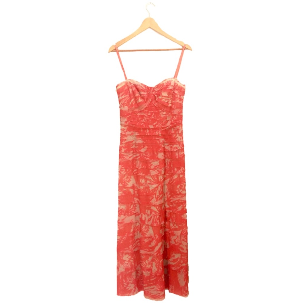 BCBGMAXAZRIA Coral Erika Strapless Dress